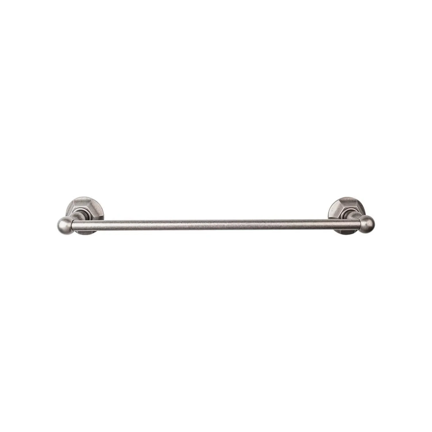 Discount Edwardian Single Bath Towel Bar - Hex Backplate Top Knobs|Towel Bars