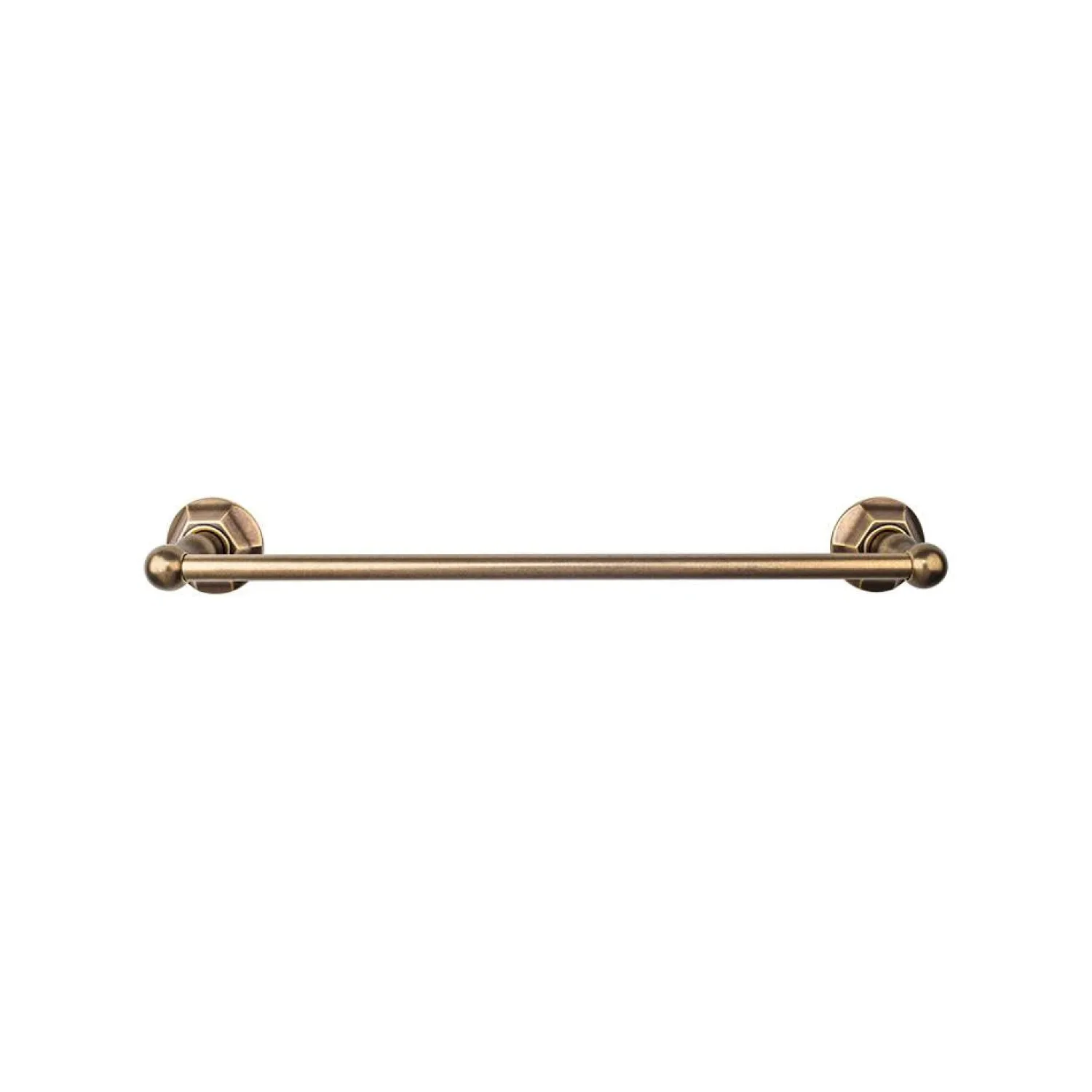 Discount Edwardian Single Bath Towel Bar - Hex Backplate Top Knobs|Towel Bars