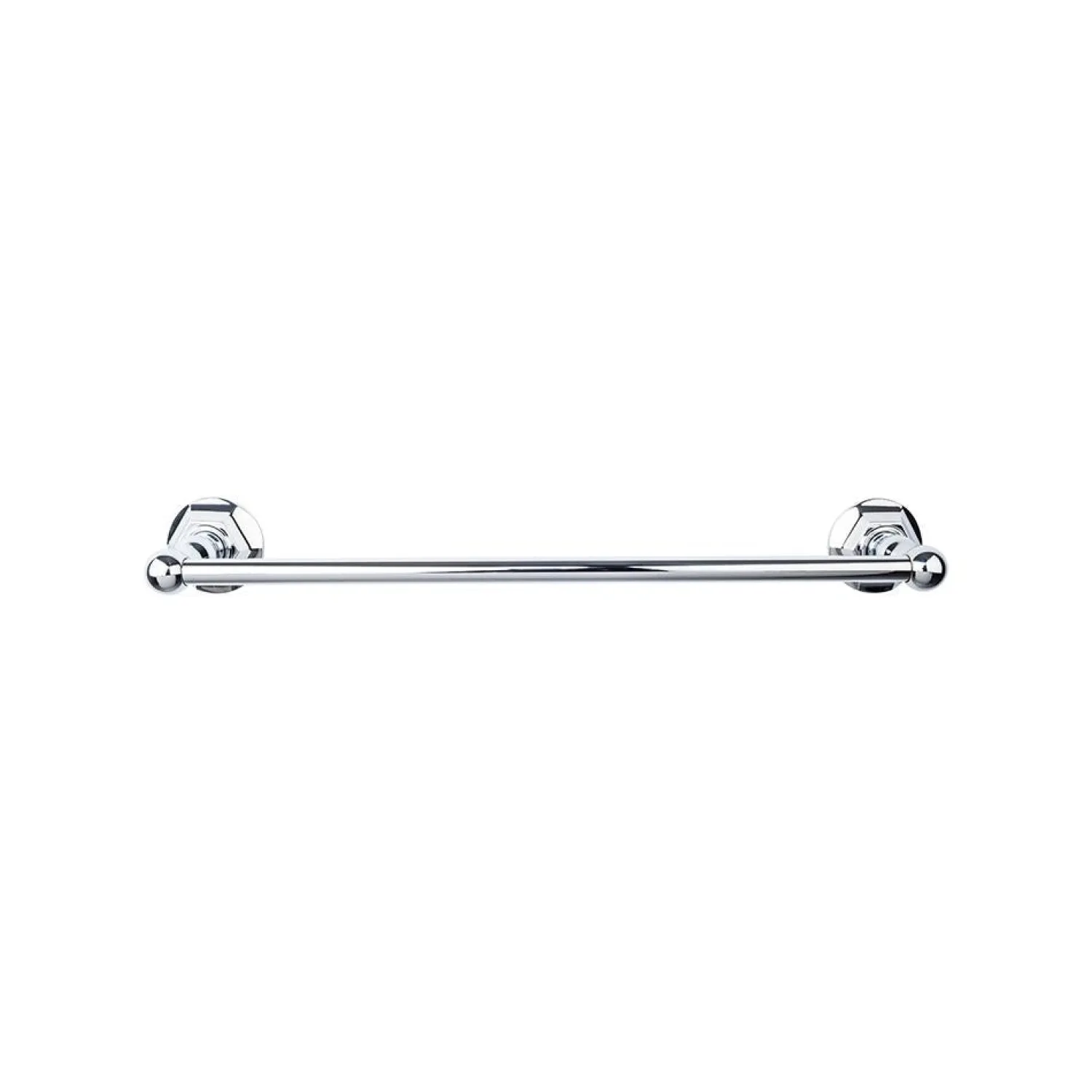 Discount Edwardian Single Bath Towel Bar - Hex Backplate Top Knobs|Towel Bars