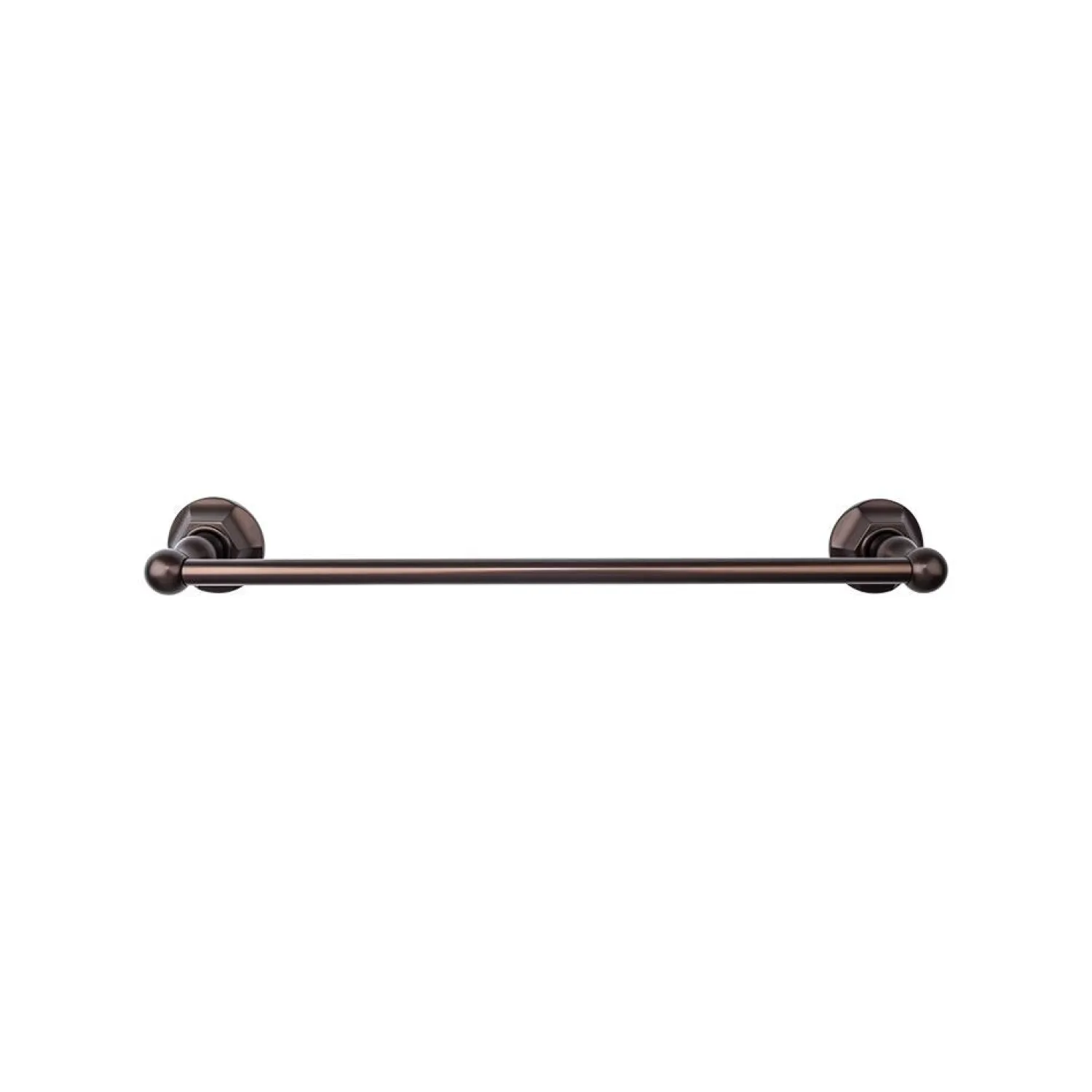 Discount Edwardian Single Bath Towel Bar - Hex Backplate Top Knobs|Towel Bars