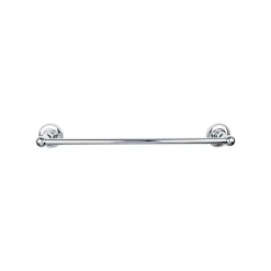 Outlet Edwardian Single Bath Towel Bar - Beaded Backplate Top Knobs|Towel Bars