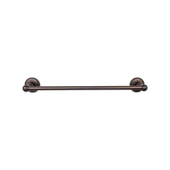 Outlet Edwardian Single Bath Towel Bar - Beaded Backplate Top Knobs|Towel Bars