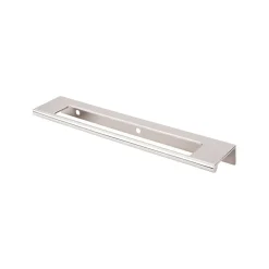 New 8" Europa Cut Out Tab Pull Top Knobs|Brushed Nickel Hardware
