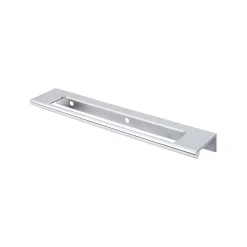 New 8" Europa Cut Out Tab Pull Top Knobs|Brushed Nickel Hardware