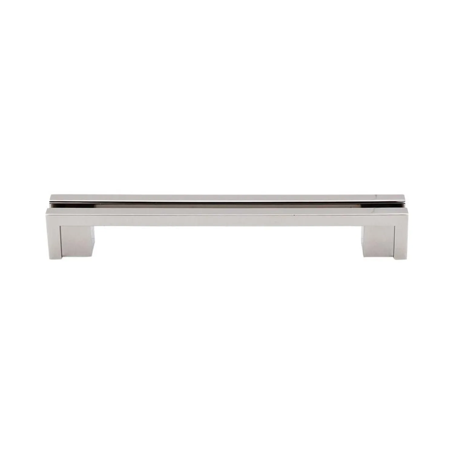 New Flat Rail Pull Top Knobs|Brushed Nickel Hardware