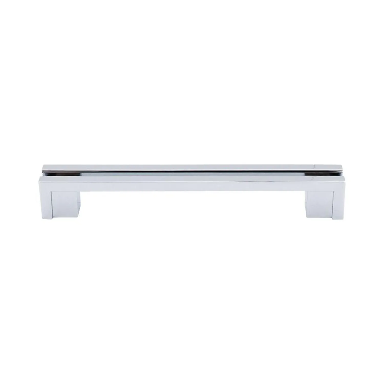 New Flat Rail Pull Top Knobs|Brushed Nickel Hardware