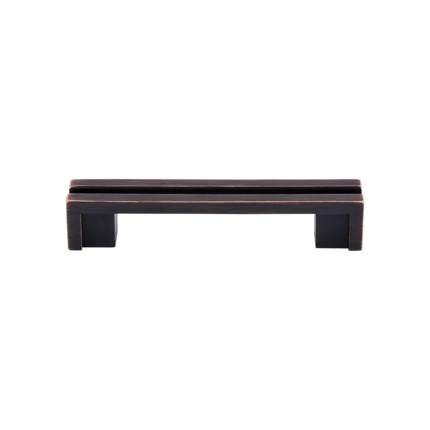 New Flat Rail Pull Top Knobs|Brushed Nickel Hardware