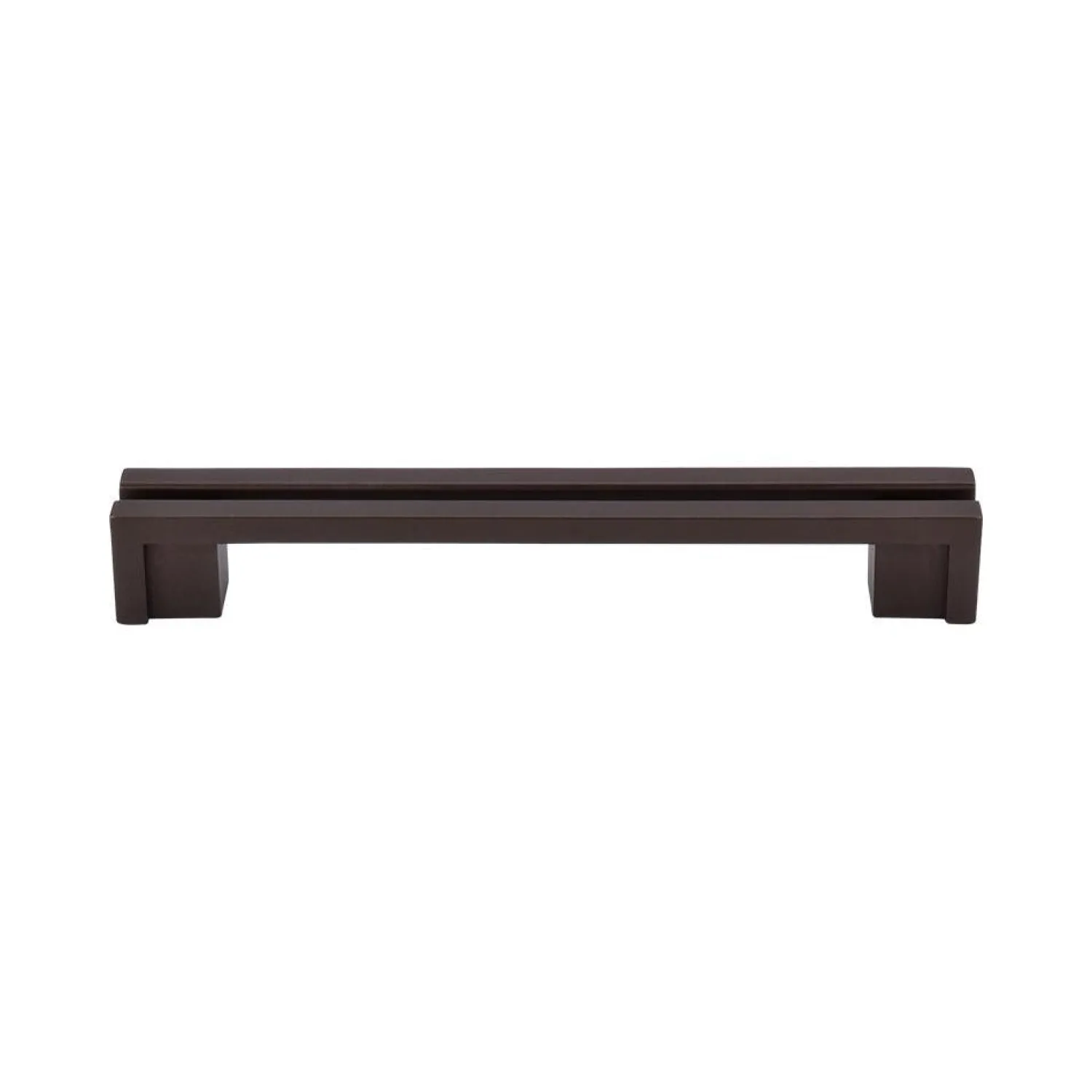 New Flat Rail Pull Top Knobs|Brushed Nickel Hardware