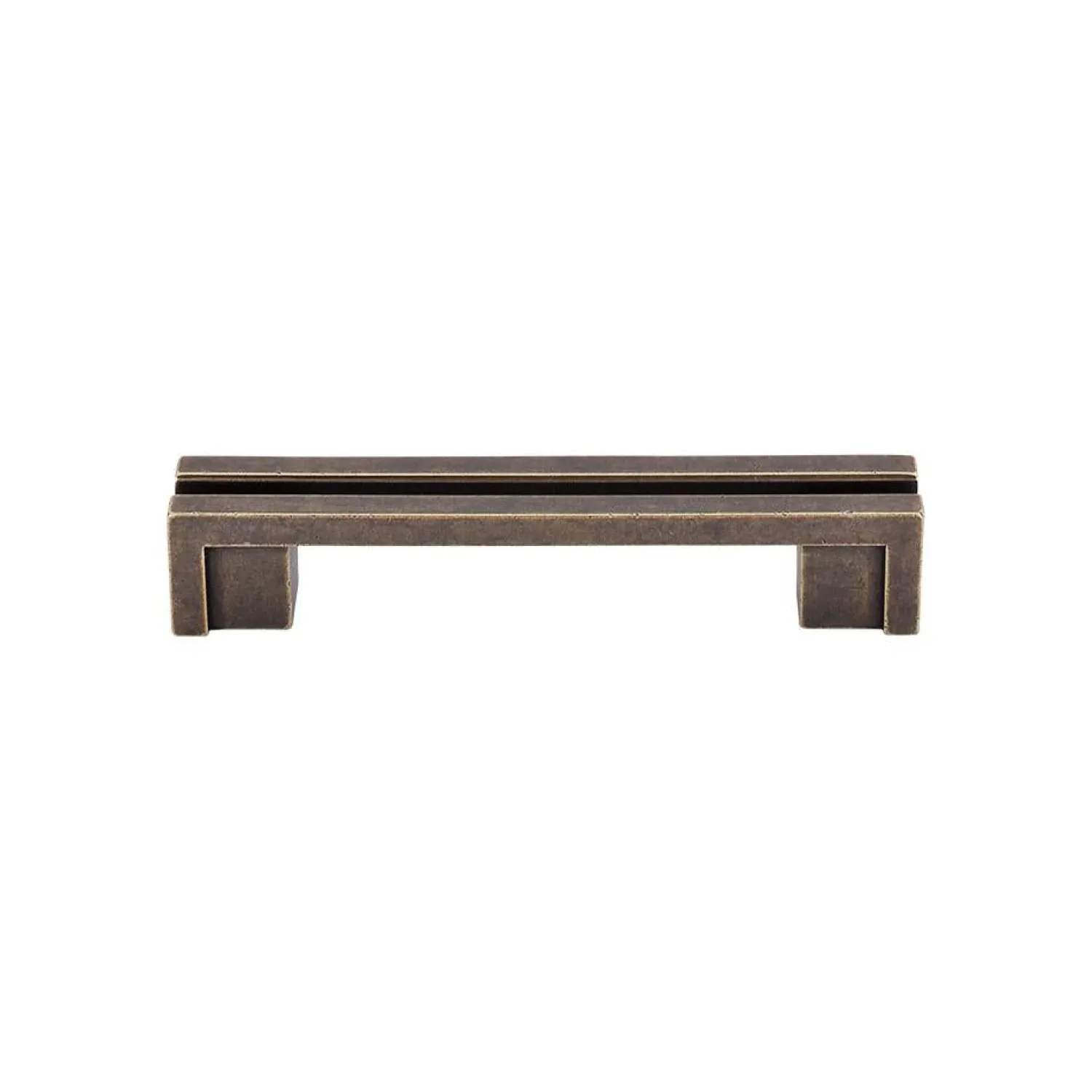 New Flat Rail Pull Top Knobs|Brushed Nickel Hardware