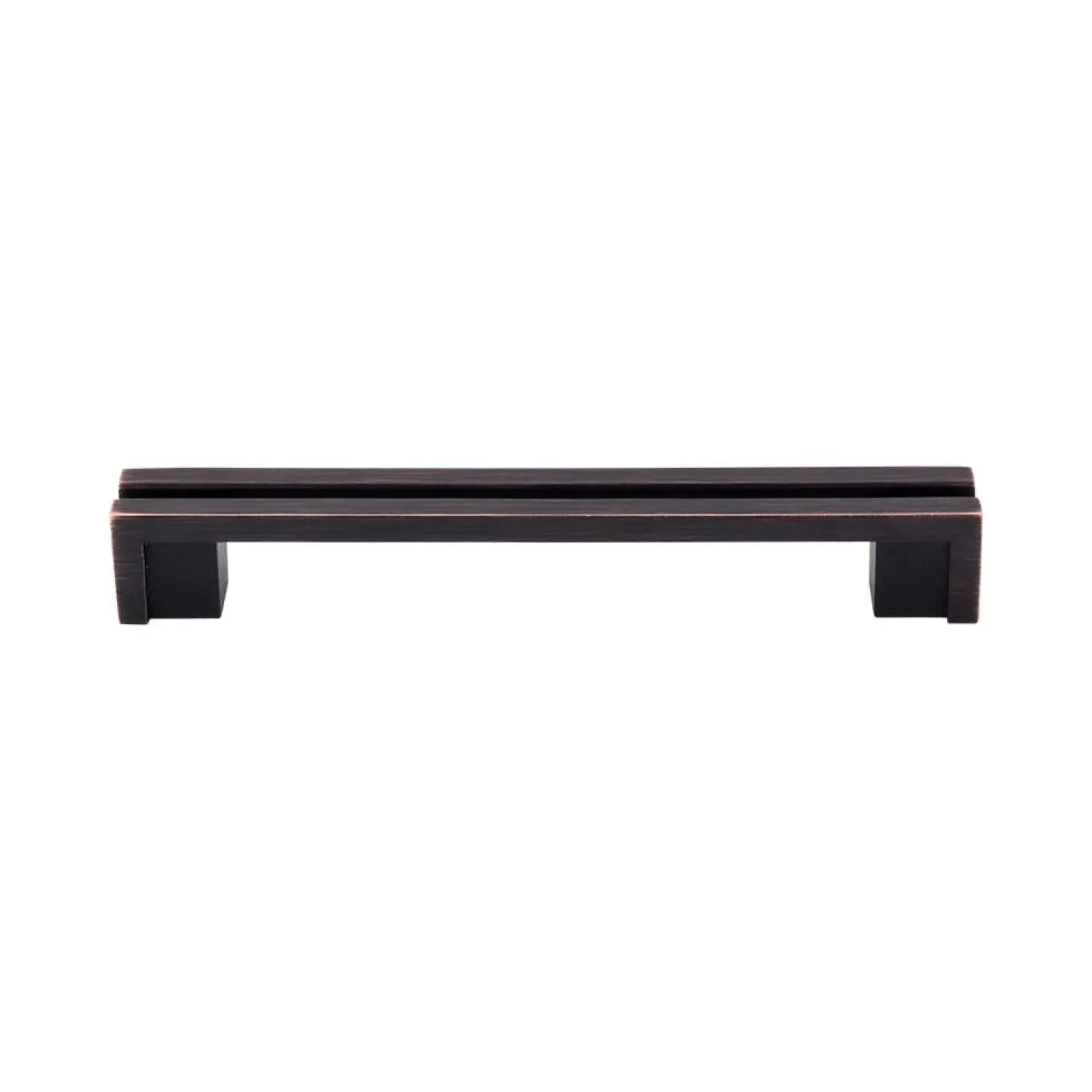 New Flat Rail Pull Top Knobs|Brushed Nickel Hardware