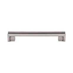 New Flat Rail Pull Top Knobs|Brushed Nickel Hardware