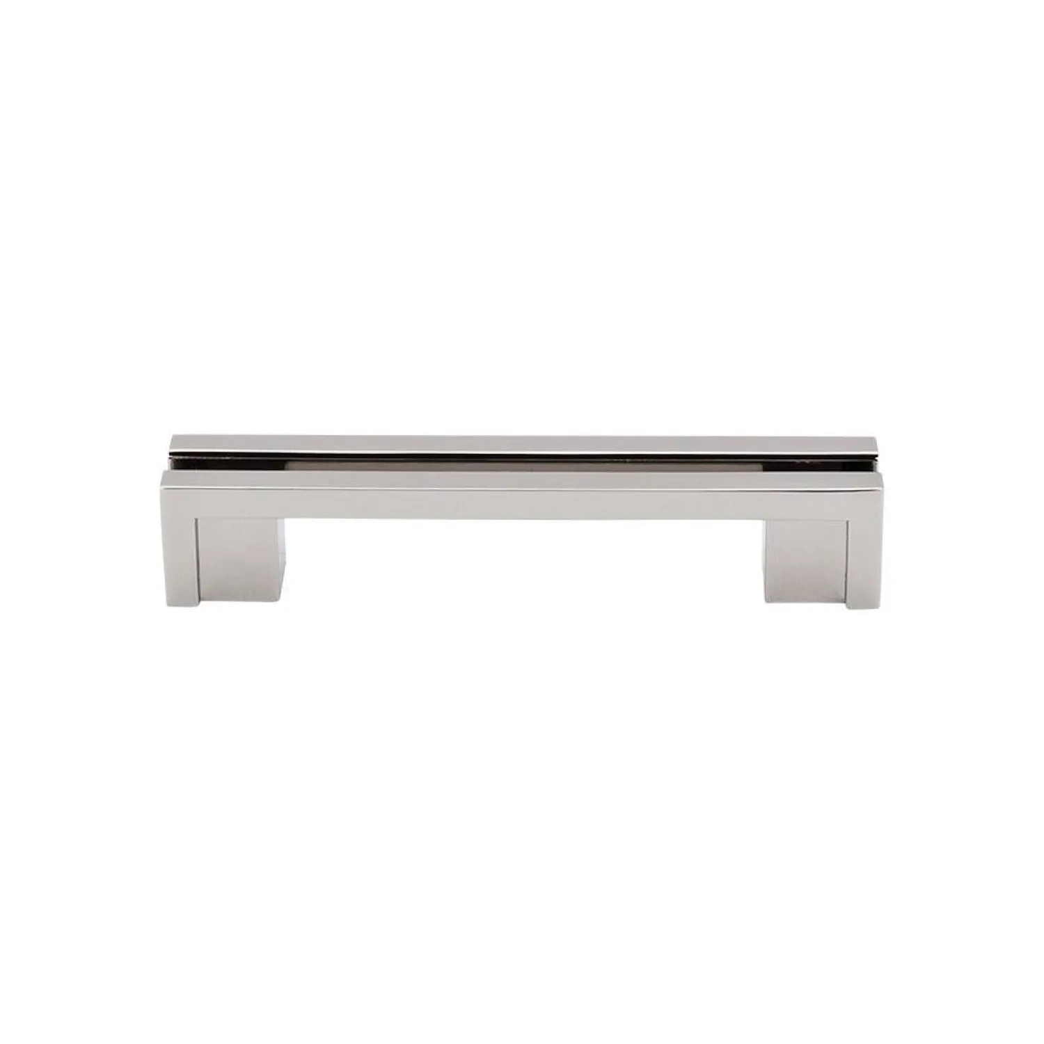New Flat Rail Pull Top Knobs|Brushed Nickel Hardware