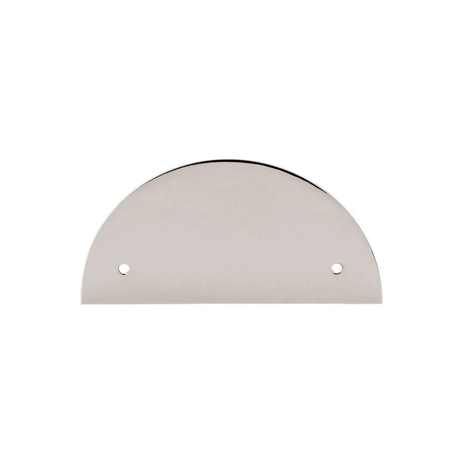 Outlet Half Circle Back Plate Top Knobs|Brushed Nickel Hardware