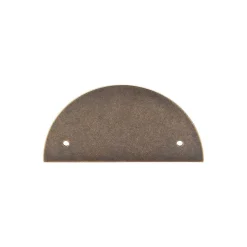 Outlet Half Circle Back Plate Top Knobs|Brushed Nickel Hardware
