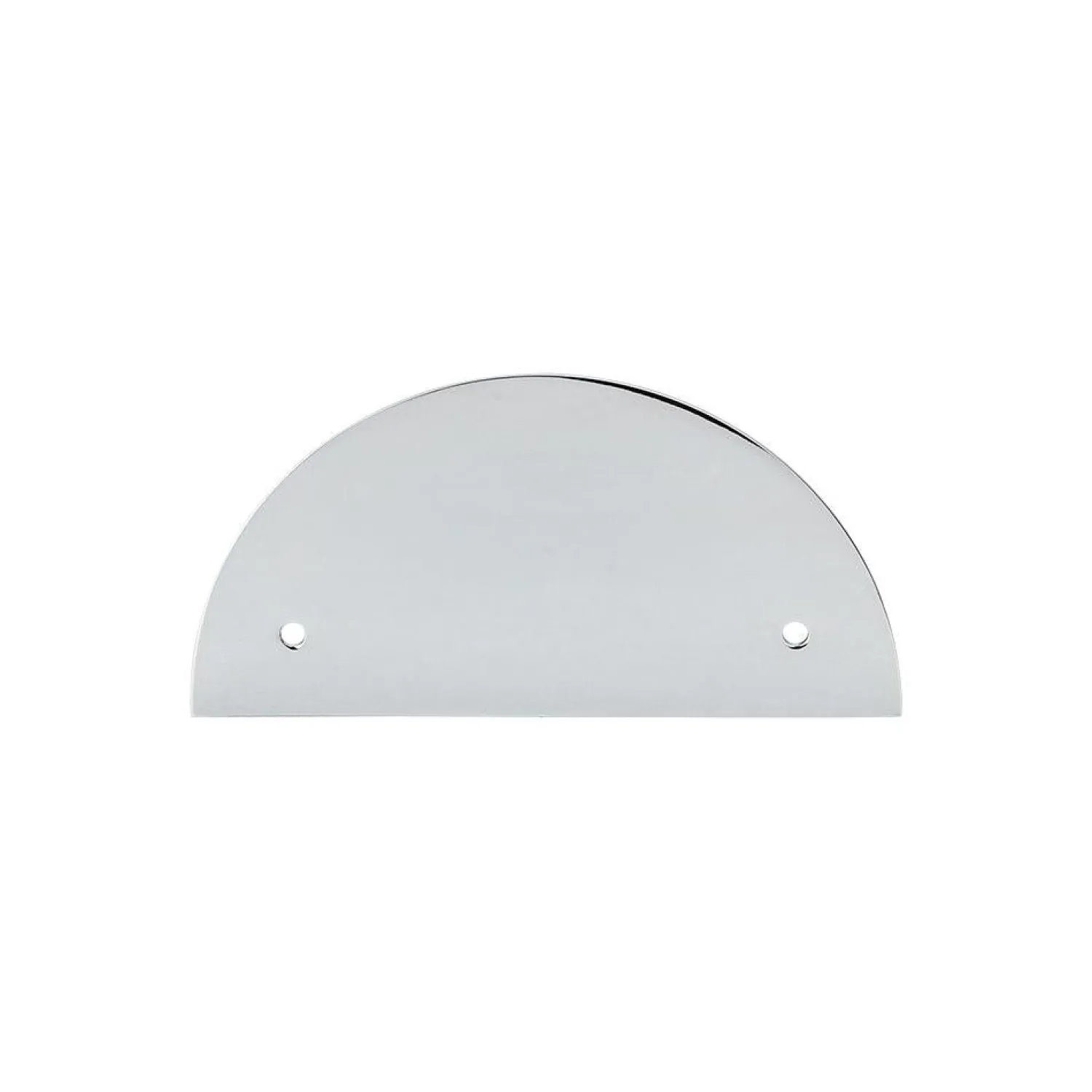 Outlet Half Circle Back Plate Top Knobs|Brushed Nickel Hardware