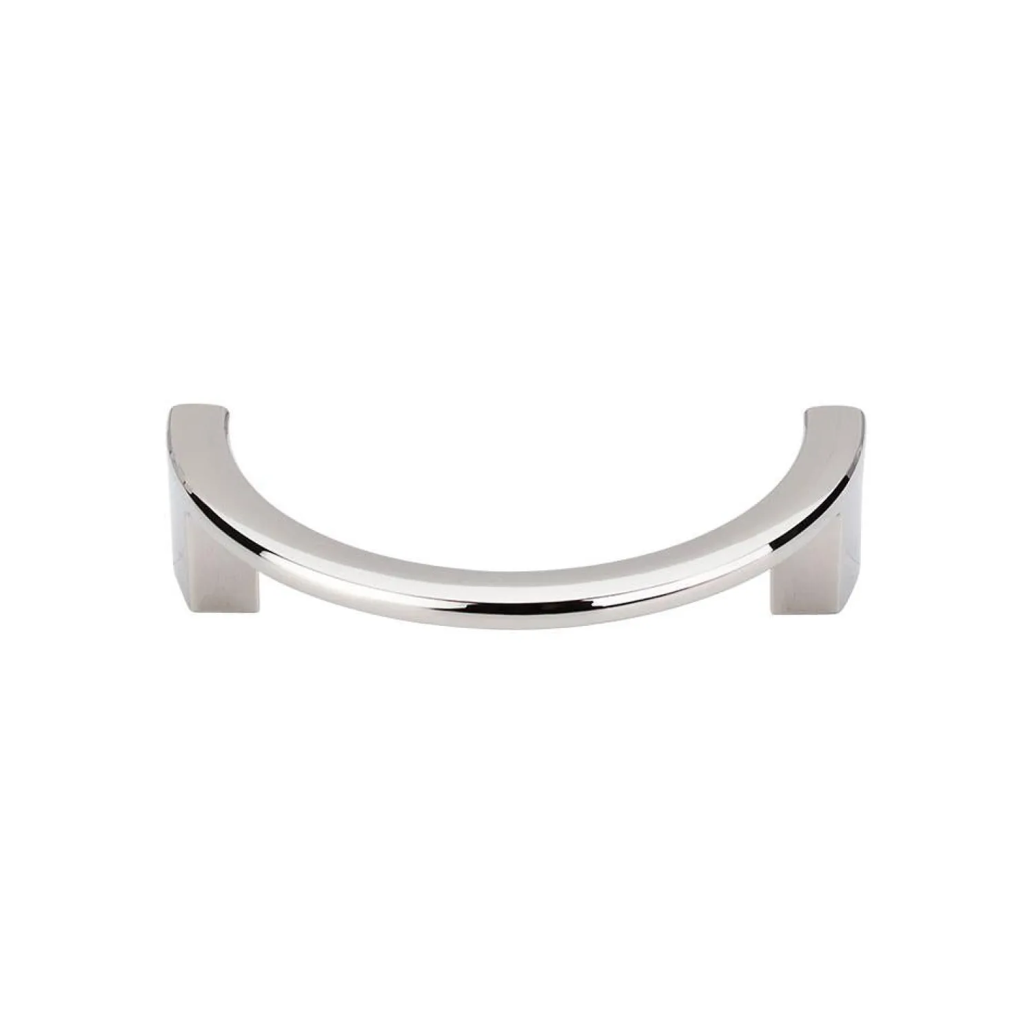 Clearance Half Circle Open Pull Top Knobs|Brushed Nickel Hardware