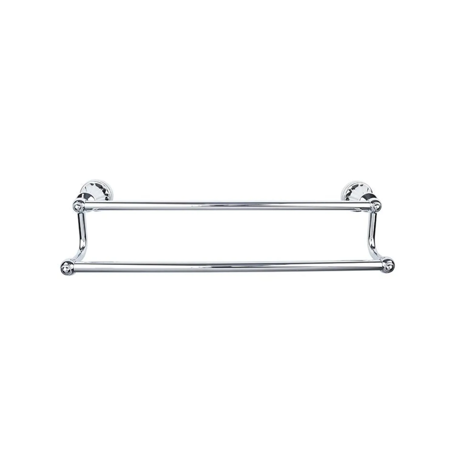 Clearance Hudson Double Bath Towel Bar Top Knobs|Brushed Nickel Hardware