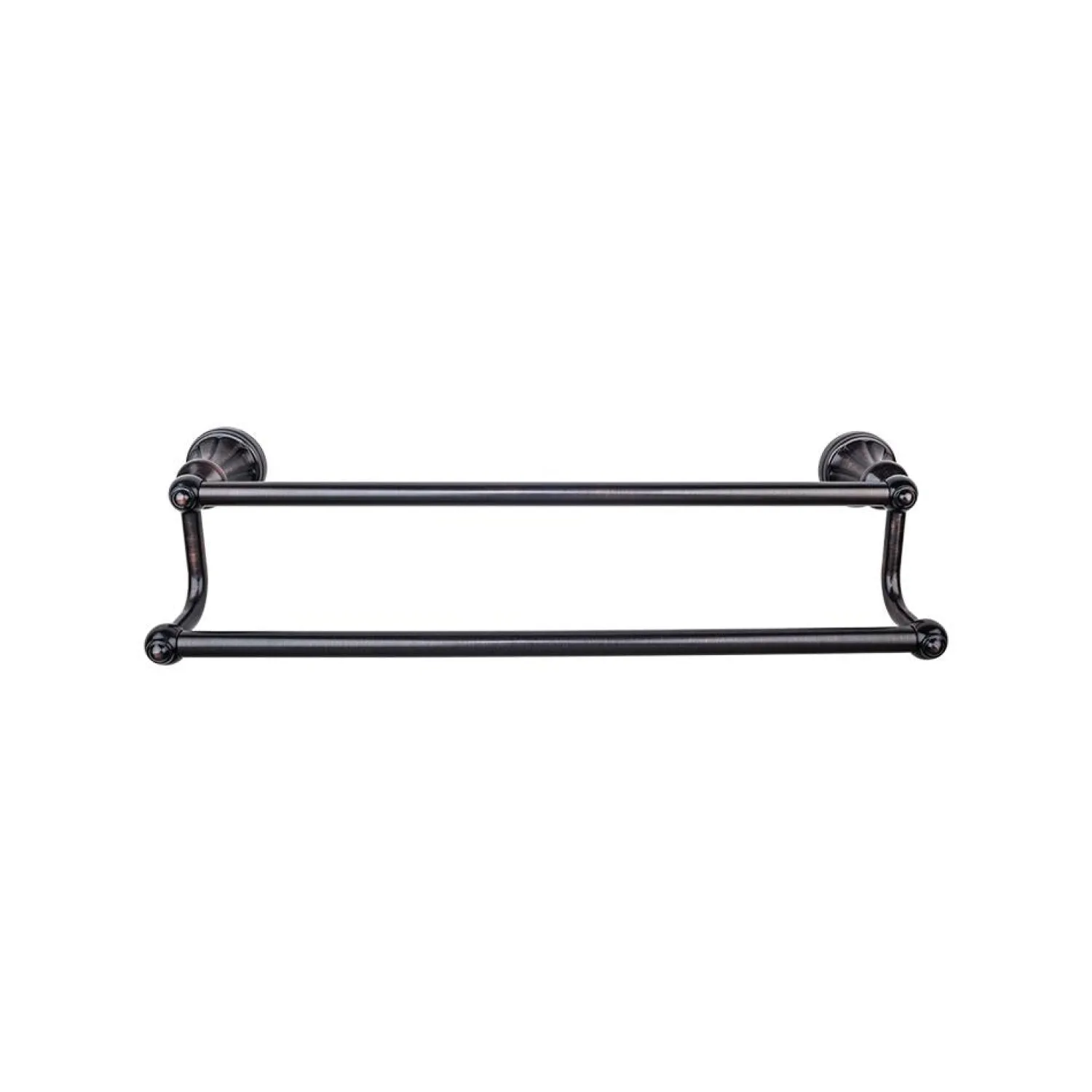 Clearance Hudson Double Bath Towel Bar Top Knobs|Brushed Nickel Hardware