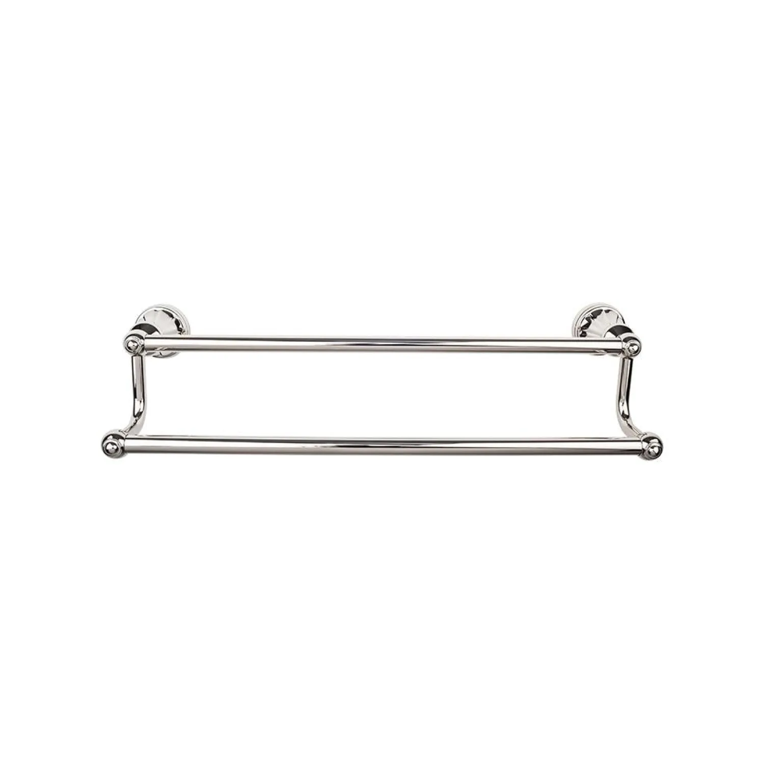 Clearance Hudson Double Bath Towel Bar Top Knobs|Brushed Nickel Hardware