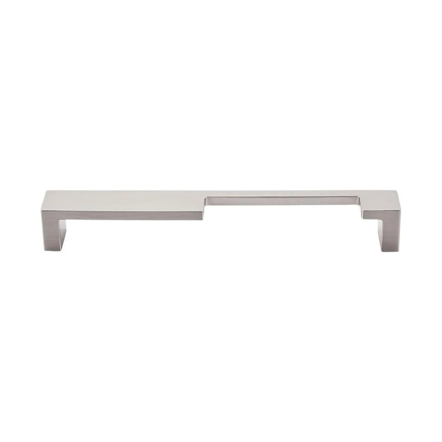 New Modern Metro Notch Pull B in Aluminum Top Knobs|Brushed Nickel Hardware