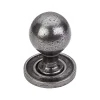 Paris Knob in Smooth with Backplate in Cast Iron Top Knobs|Knobs