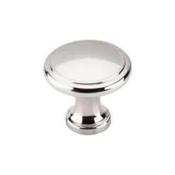 Hot Ringed Knob in Polished Nickel Top Knobs|Knobs
