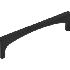 Riverside Pull in Flat Black Top Knobs|Black & Dark Hardware