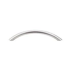 Clearance Solid Bowed Bar Pull in Brushed Stainless Steel Top Knobs|Pulls