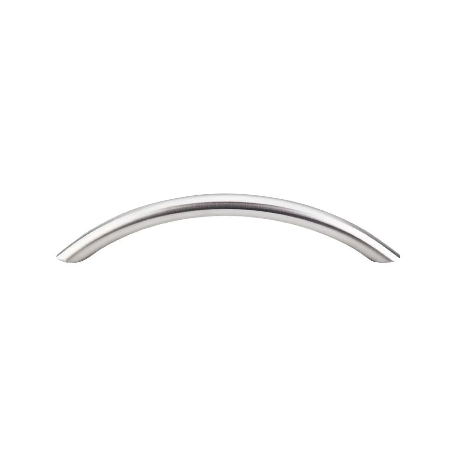Clearance Solid Bowed Bar Pull in Brushed Stainless Steel Top Knobs|Pulls