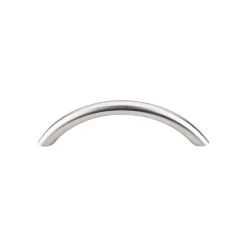 Clearance Solid Bowed Bar Pull in Brushed Stainless Steel Top Knobs|Pulls