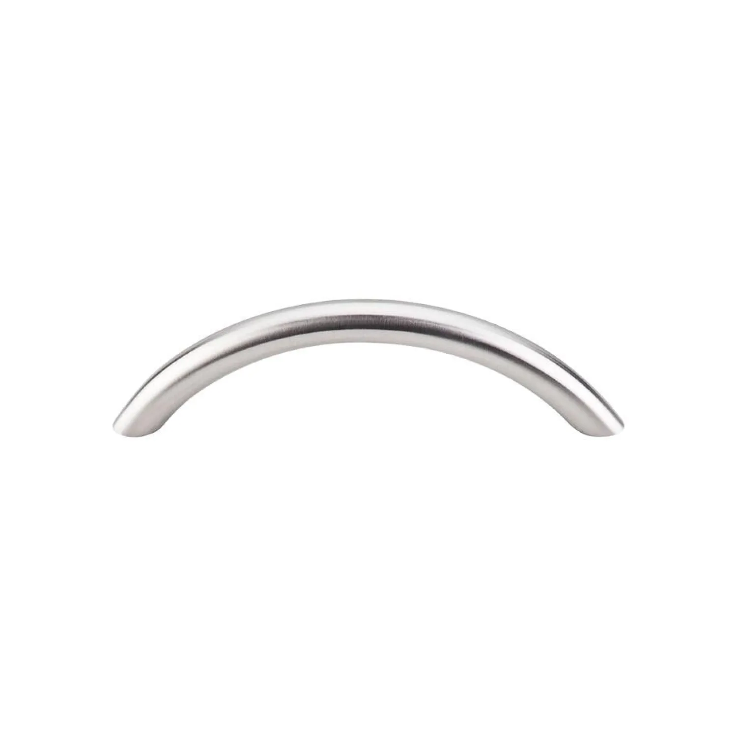 Clearance Solid Bowed Bar Pull in Brushed Stainless Steel Top Knobs|Pulls