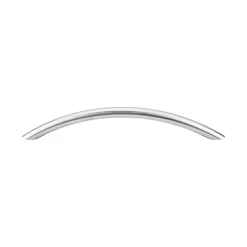 Clearance Solid Bowed Bar Pull in Brushed Stainless Steel Top Knobs|Pulls