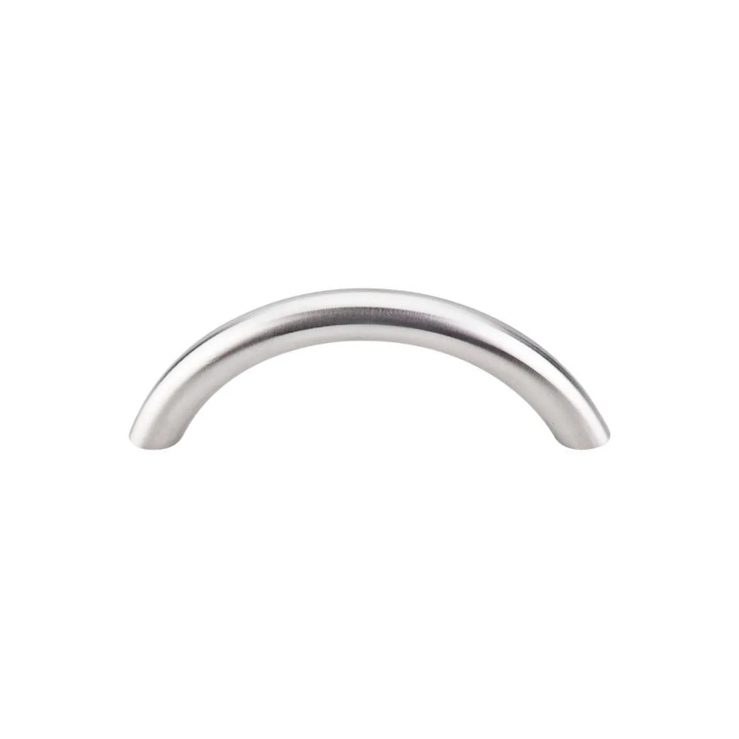 Clearance Solid Bowed Bar Pull in Brushed Stainless Steel Top Knobs|Pulls