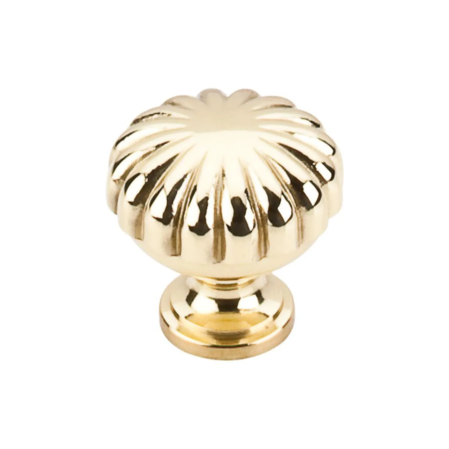 Clearance Somerset II Melon Knob Brass & Gold|Knobs