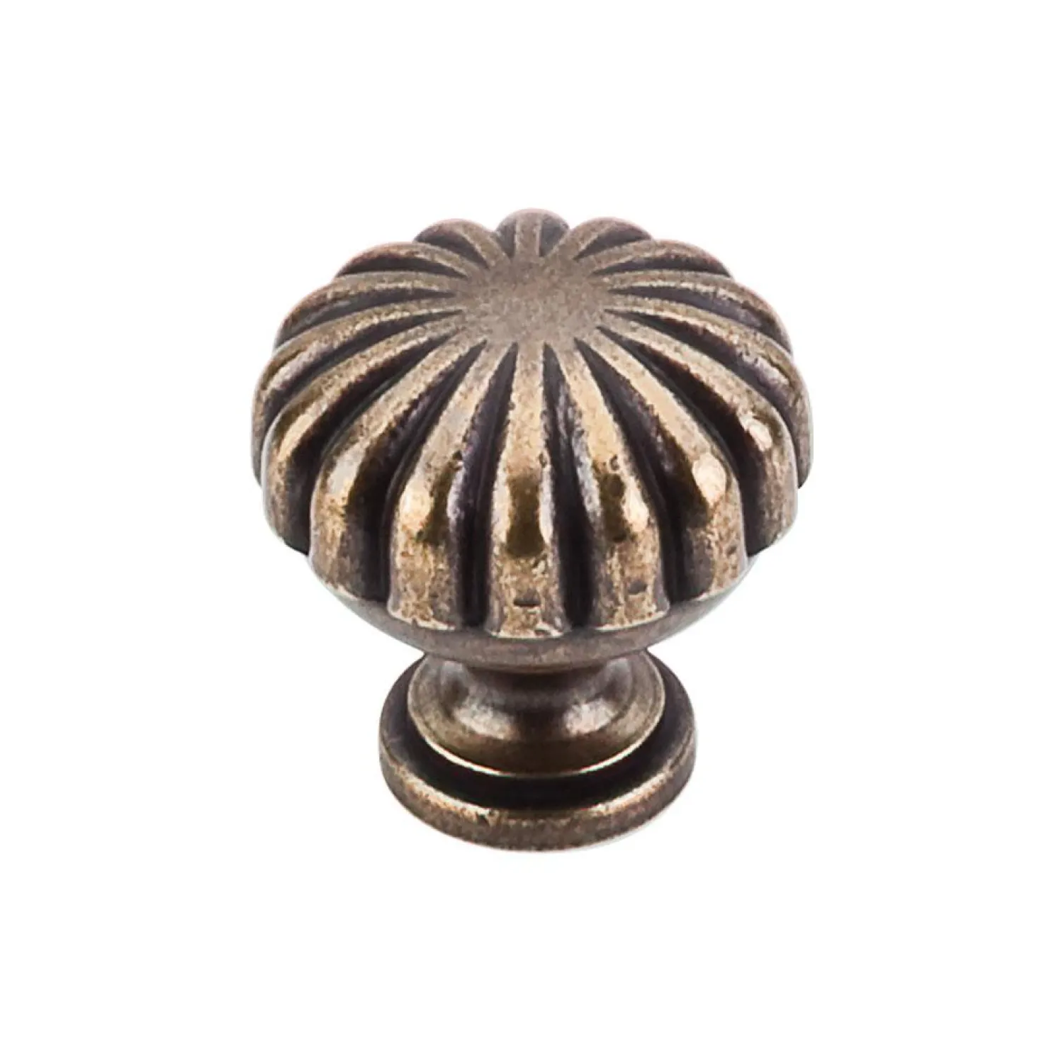 Clearance Somerset II Melon Knob Brass & Gold|Knobs