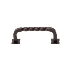 Outlet Square Twist D Pull with Backplates Top Knobs|Pulls