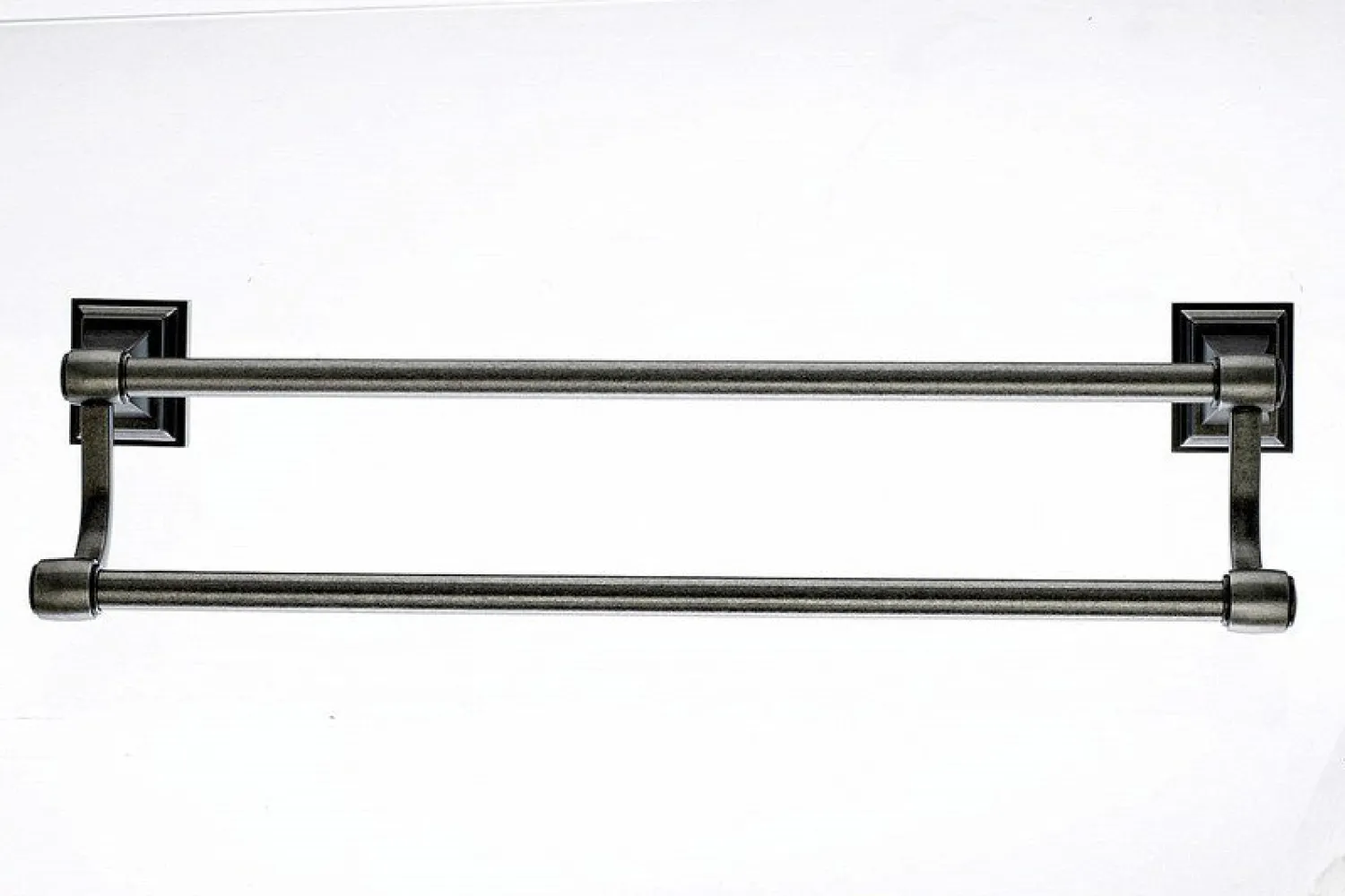 Best Topknobs STK7AP 18" Double Towel Bar in Antique Pewter Top Knobs|Towel Bars