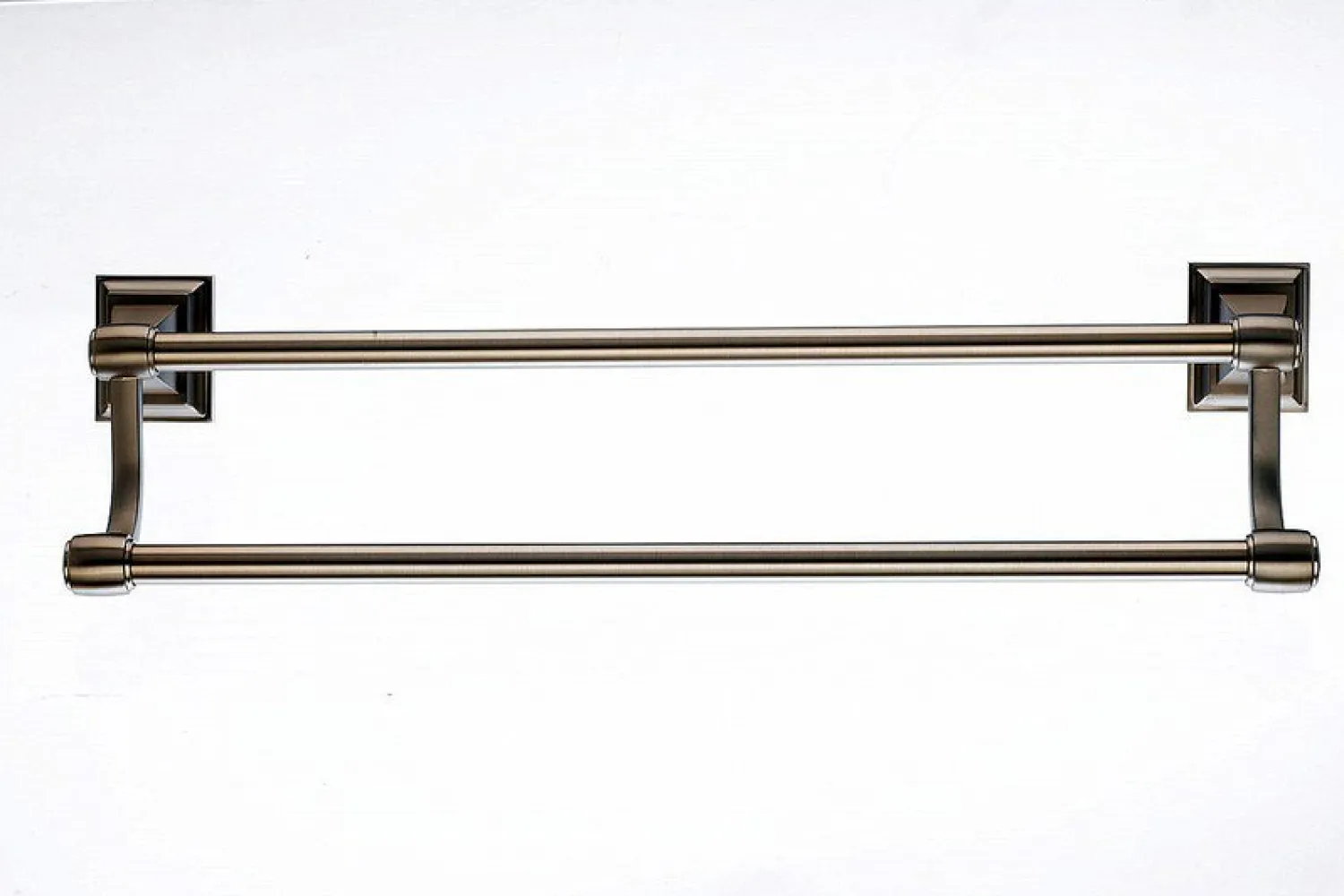 Clearance Topknobs STK7BB 18" Double Towel Bar in Brushed Bronze Top Knobs|Towel Bars