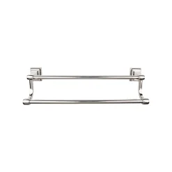 New Stratton Double Bath Towel Bar Top Knobs|Towel Bars