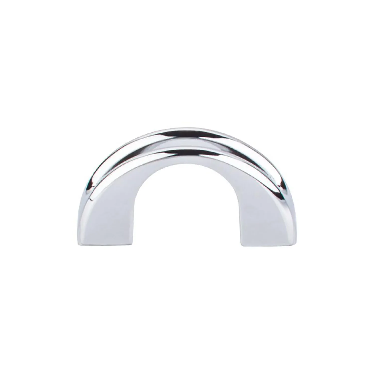 Clearance Tango U Finger Pull Top Knobs|Brushed Nickel Hardware