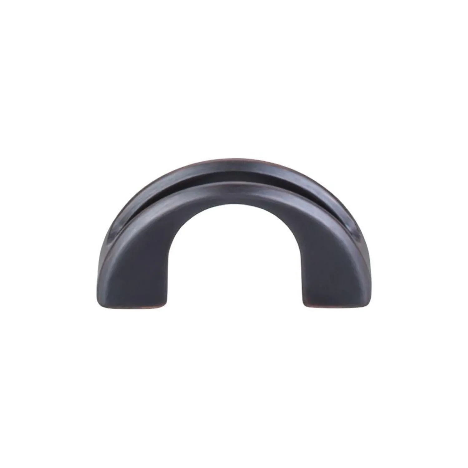 Clearance Tango U Finger Pull Top Knobs|Brushed Nickel Hardware