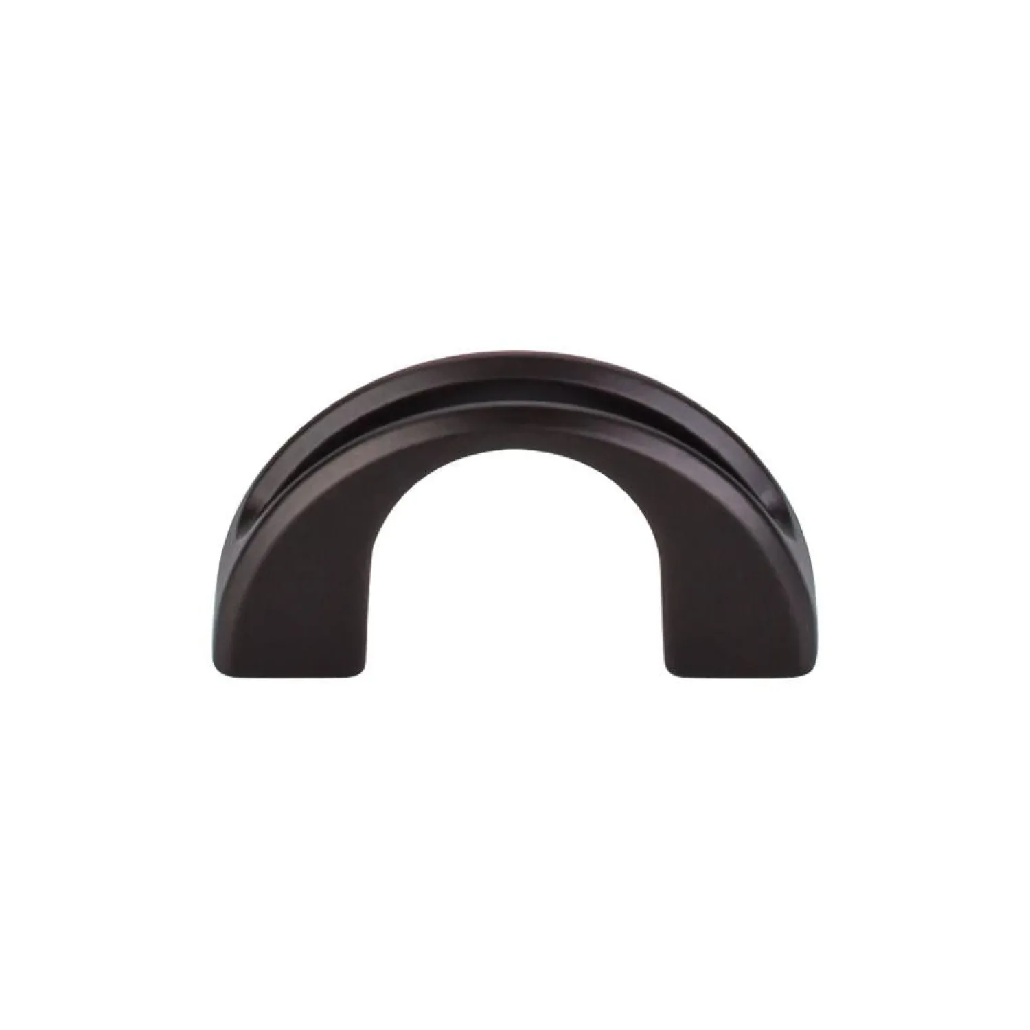 Clearance Tango U Finger Pull Top Knobs|Brushed Nickel Hardware