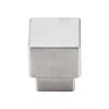 Tapered Medium Square Knob in Brushed Stainless Steel Top Knobs|Knobs
