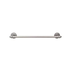 New Tuscany Single Bath Towel Bar Top Knobs|Brushed Nickel Hardware