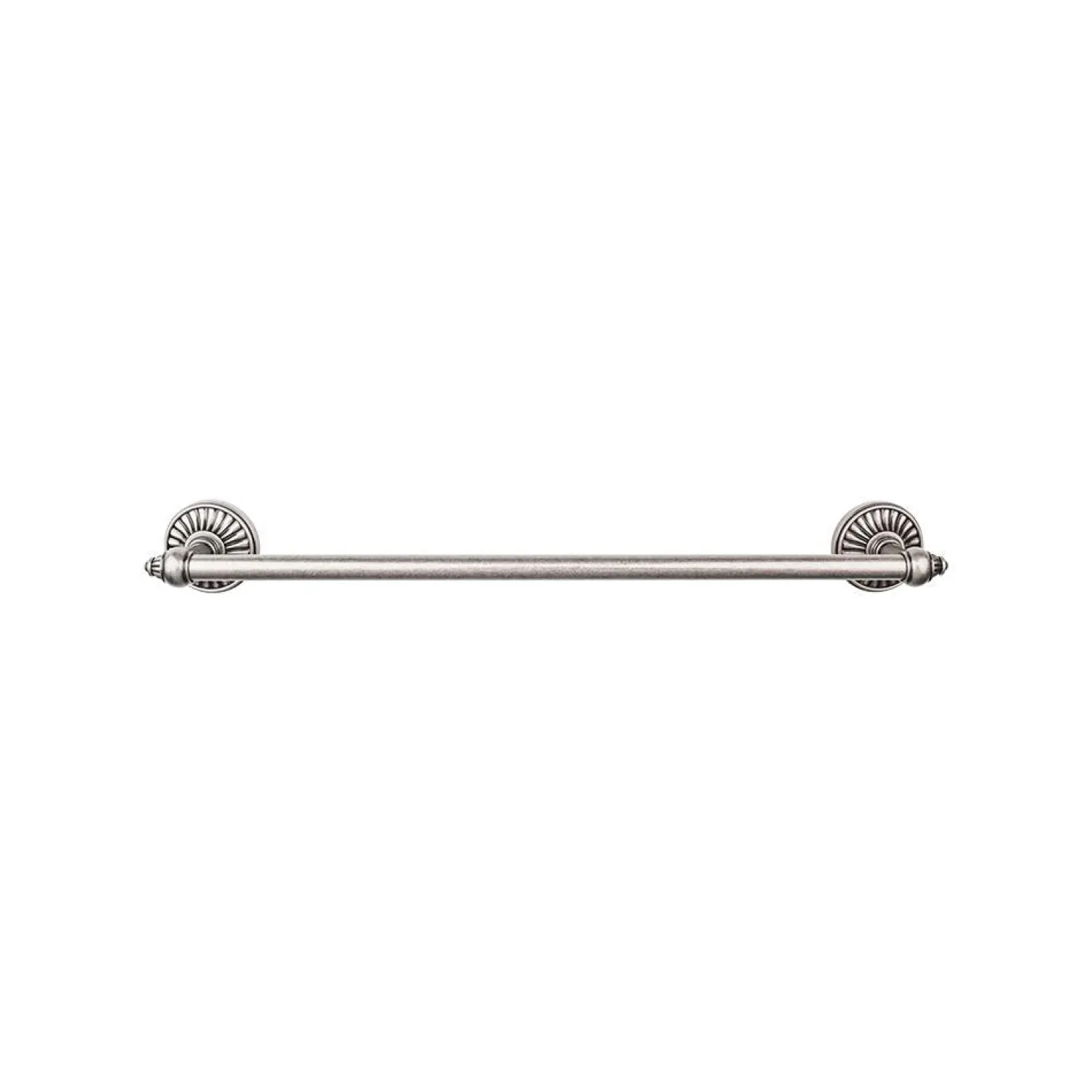 New Tuscany Single Bath Towel Bar Top Knobs|Brushed Nickel Hardware