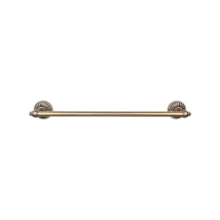 New Tuscany Single Bath Towel Bar Top Knobs|Brushed Nickel Hardware