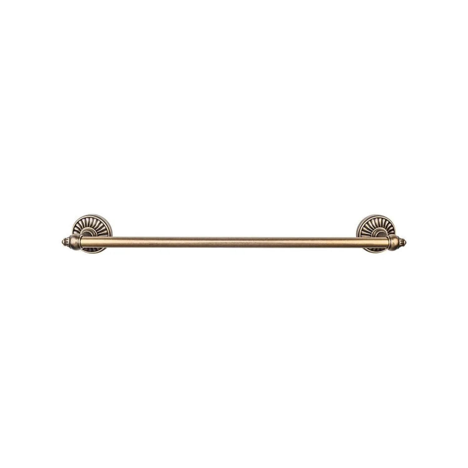New Tuscany Single Bath Towel Bar Top Knobs|Brushed Nickel Hardware