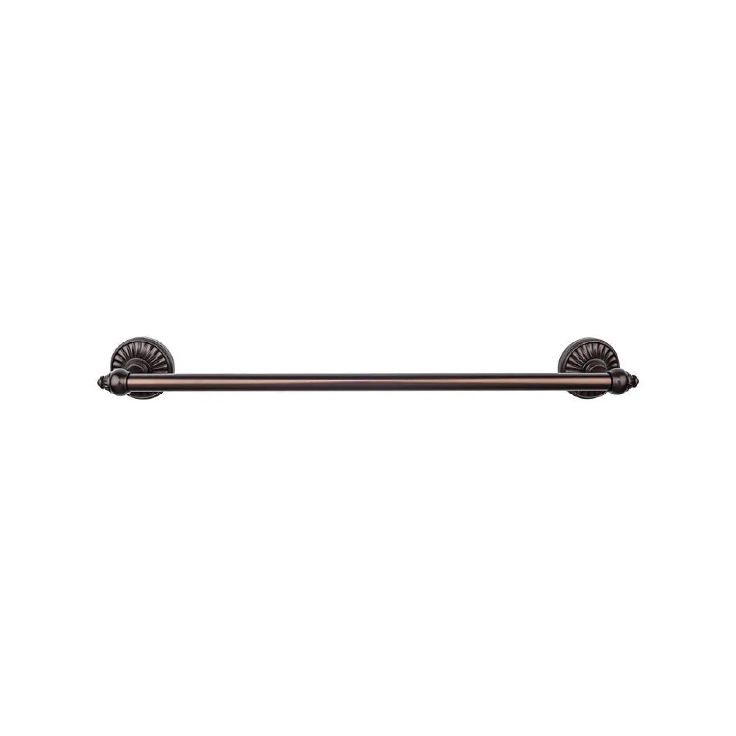 New Tuscany Single Bath Towel Bar Top Knobs|Brushed Nickel Hardware