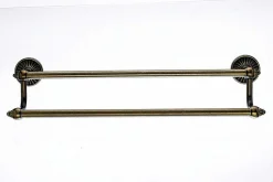 New Topknobs TUSC7GBZ 18" Double Towel Bar in German Bronze Top Knobs|Towel Bars