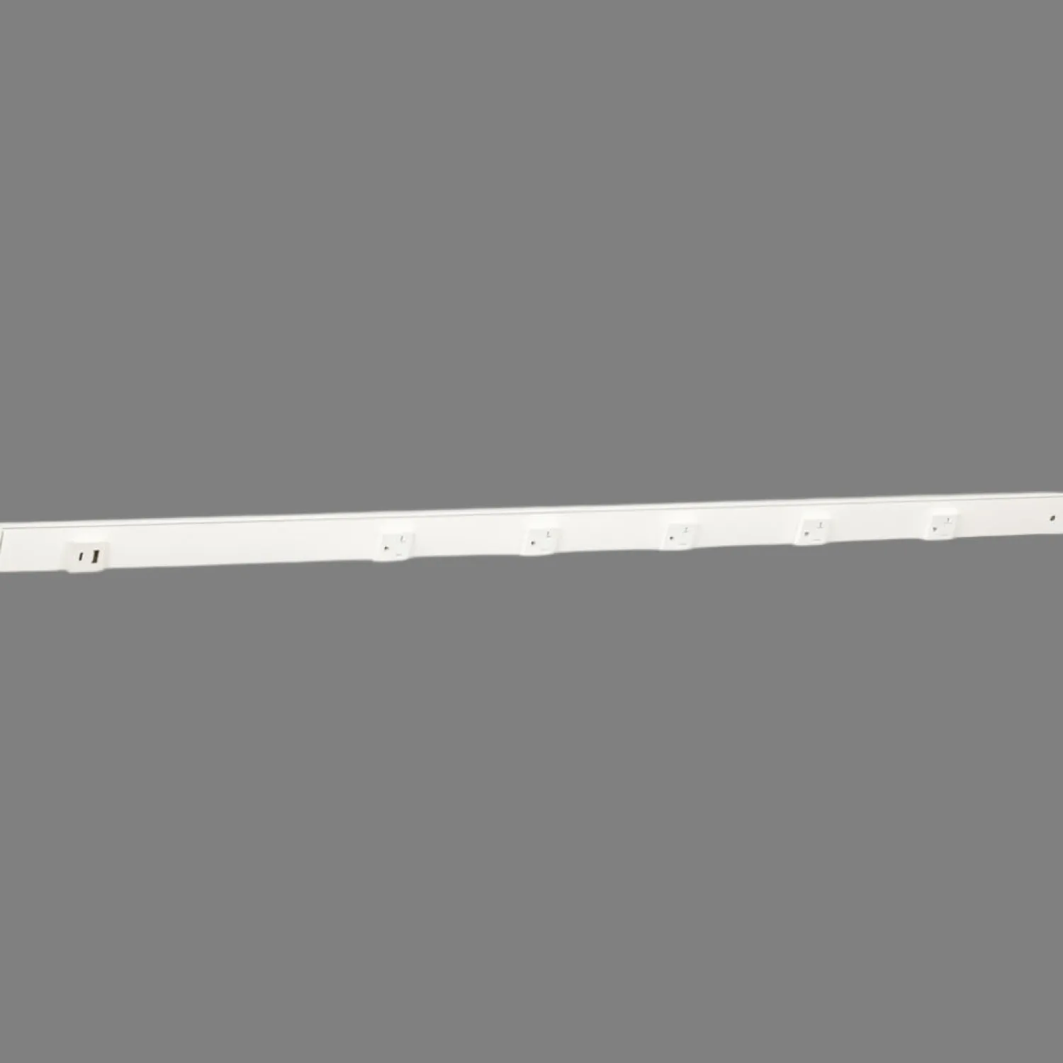 Hot Under Cabinet Power Strip with USB Port & Outlets | White Finish Power Strips